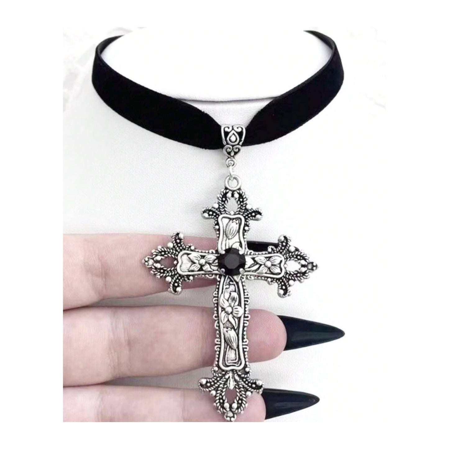 Sahara Cross Choker Necklace