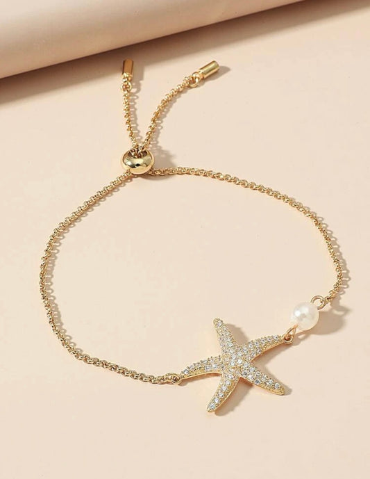 Gold Starfish Bracelet