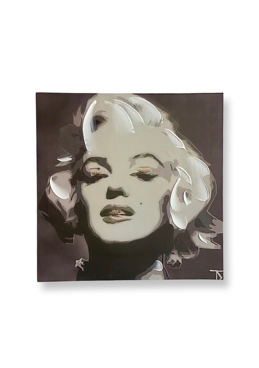 Marilyn Monroe on Canvas Raised Print